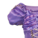 MUABABY Girls Princess Rapunzel Dress Costume Children Deluxe Tangled Dress up Clothing Kids Girl Part Dress Halloween Birthday