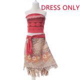 MUABABY Beach Summer Moana Dress Girls Adventure Outfit Moana Costumes Dresses Kids Party Princess Cosplay Children Fantasy