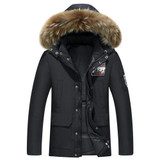 Mu Yuan Yang New Arrivals White Duck Down Jackets For Male White Coat Overcoat 2017 Men's Duck Down Jacket Warm Clothing