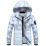 Mu Yuan Yang Mens Fatigues Jackets 2017 New Fashion White Duck Down Men' s Hooded Down Jacket And Coat Overcoat 2XL 3XL