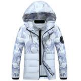 Mu Yuan Yang Mens Fatigues Jackets 2017 New Fashion White Duck Down Men' s Hooded Down Jacket And Coat Overcoat 2XL 3XL