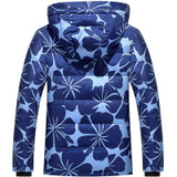 Mu Yuan Yang Hooded White Duck Down Jackets Flowers Pattern 50% Off Men' s Down Jackets 2017 Warm Clothing Hooded Coat Overcoat