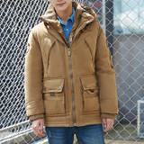 Mu Yuan Yang Casual Men's Winter Down Coats Plus Size Warm Thicken Duck Down Jackets Hooded Big Size XXL XXXL