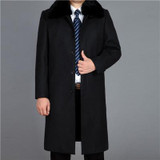 Mu Yuan Yang 50% Off Men' s Wool Blend Coats Casual Wool Coat Men Jacket Plus Size XXL XXXL Mens X-Long Woolen Coat Clothing