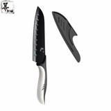 MU Brand High Quality Santoku Knife 7 Inch Stainless Steel Knife Professional Kitchen Tools Black Blade Kitchen Knife Hot Sale