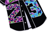 MTS130 Mens Buttons Homme 3D Shirt  Streetwear Tees Shirts Hip Hop Bel Air 23 - Fresh Prince Custom Made Baseball Jersey