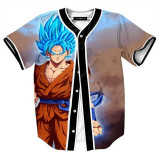 MTS130 Mens Buttons Homme 3D Shirt  Streetwear Tees Shirts Hip Hop Bel Air 23 - Fresh Prince Custom Made Baseball Jersey