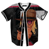 MTS130 Mens Buttons Homme 3D Shirt Streetwear Tees Shirts Hip Hop Bel Air 23 - Fresh Prince Custom Made Baseball Jersey