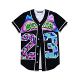 MTS130 Mens Buttons Homme 3D Shirt Streetwear Tees Shirts Hip Hop Bel Air 23 - Fresh Prince Custom Made Baseball Jersey