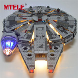 MTELE Led Light Building Blocks Set For Star Wars The Force Awakens Millennium Falcon Model Compatible with LEGO 10185
