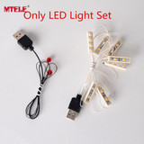MTELE Brand New Arrival Led Light Building Blocks Set For Trains High-speed Passenger Model Toy Compatible with lego 60051