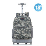 MSMO Rolling Backpack Children Trolley School Bags Laptop 18 Inch Multifunction Wheeled Bookbag Travel Bag for Kids and Students
