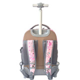 MSMO Rolling Backpack Children Trolley School Bags Laptop 18 Inch Multifunction Wheeled Bookbag Travel Bag for Kids and Students
