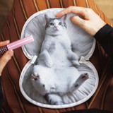 MSMO Cute Cat Cosmetic Bag 3D Printing Travel Makeup Bag 2017 Hot-selling Women Brand New