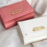 MSMO Cardcaptor sakura purse wallet cute anime leather trifold slim mini wallet women small clutch female purse coin card holder