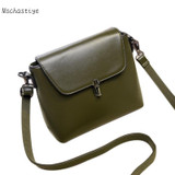 Mschastiye Genuine Leather casual handbags women messenger bags High quality women flap shoulder bags solid Mini flap bags