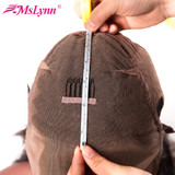 Mslynn 6"x12" Brazilian Water Wave Lace Front Human Hair Wigs With Baby Hair 150% Gluless Non-Remy Hair Wig For Black Women