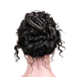 MS Lula Pre Plucked 360 Lace Frontal Wig Medium Size 180% Density Natural Hairline Deep Wave Brazilian Hair Remy Human Hair