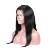 MS Lula Pre Plucked 360 Lace Frontal Wig Medium Size 180% Density Natural Hairline Brazilian Straight Hair Remy Human Hair