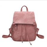 Ms backpack Leisure fashion canvas bag Soft female student backpack The large capacity female bag