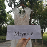 Mryarce Delicate Lace Romatic Bohemian Wedding Dresses Keyhole Back Bridal Dress With Cap Sleeves robe de mariage 2018