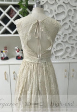 Mryarce Delicate Lace Romatic Bohemian Wedding Dresses Keyhole Back Bridal Dress With Cap Sleeves robe de mariage 2018