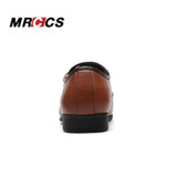 MRCCS New Gentle Men's Fashion Dress Shoes,Leather Oxford Shoes ,Side Lace Up Design Round Toe Casual Business Big Size 38-47