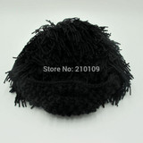 Mr.Kooky Wig Beard Hats Hobo Rasta Caveman Handmade Knitted Warm Winter Caps Baby Boy Girl Halloween Gift Funny Children Beanies