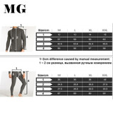 Mr.Gun Men's Long Johns Combed Cotton High Neckline Winter Base Layer Long Underwear Masculina Thermo Kit Thermal Long John Set