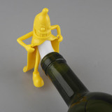 Mr.Banana Soda Wine Bottle Stopper Corkscrews Bar Tool Wine Beer Bottle Cork Stopper Bar Novely Interesting Gift YL970110