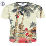 Mr.1991INC&amp;Miss.GO Summer Men Dragon Ball T shirt Navigational king Naruto 3D T Shirt Cartoon Anime Dragon Ball Print T-shirt