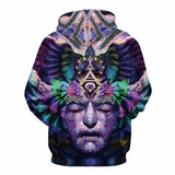 Mr.1991INC Space Galaxy Hoodeis Men/Women Hooded Hoodies With Cap 3d Sweatshirt Print Dreamlike Face Pullover Hoody Tracksuits