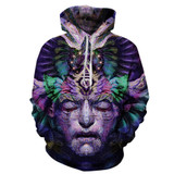 Mr.1991INC Space Galaxy Hoodeis Men/Women Hooded Hoodies With Cap 3d Sweatshirt Print Dreamlike Face Pullover Hoody Tracksuits