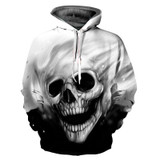 Mr.1991INC Skulls Sweatshirts Men/women Thin Fashion 3d Hoodies Print Skulls Hooded Hoodies With Hat Unisex Pullovers