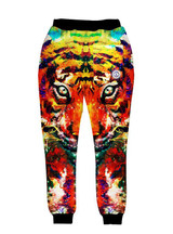 Mr.1991INC Newest Men/Women Harem Pants 3D Print Tiger Graphic Elastic Upon Trousers Casual Loose Comfortable Sweat Jogger Pants