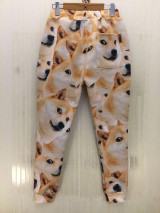 Mr.1991INC Newest 3d pant women/men emoji harajuku long casual trousers print yellow dogs sweatpant Harem pant P49