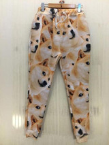 Mr.1991INC Newest 3d pant women/men emoji harajuku long casual trousers print yellow dogs sweatpant Harem pant P49
