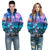 Mr.1991INC New Stylish Thin Sweatshirts Men/Women 3d Hoodies Digital Print Dreamy Cemetery Unisex Hooded Hoodies