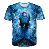 Mr.1991INC New Fashion Men/Women T-shirt Summer Tops Short Sleeve cat 3d Print T-shirt Space galaxy T shirt Cartoon Tees