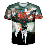 Mr.1991INC New Fashion Men/Women T-shirt Summer Tops Short Sleeve cat 3d Print T-shirt Space galaxy T shirt Cartoon Tees