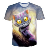 Mr.1991INC New Fashion Men/Women T-shirt Summer Tops Short Sleeve cat 3d Print T-shirt Space galaxy T shirt Cartoon Tees