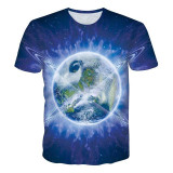 Mr.1991INC New Fashion Men/Women T-shirt Summer Tops Short Sleeve cat 3d Print T-shirt Space galaxy T shirt Cartoon Tees