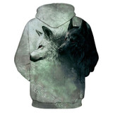 Mr.1991INC New Fashion Wolf Hoodies Men/women 3d Sweatshirts Print Double Wolf Thin Hoody Hooded Hoodies Tracksuits Tops