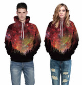 Mr.1991INC New Fashion Men/women Hoodies With Cap Print Stars Tree Space Galaxy 3d Sweatshirts Autumn Winter Thin Hooded Hoody