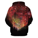 Mr.1991INC New Fashion Men/women Hoodies With Cap Print Stars Tree Space Galaxy 3d Sweatshirts Autumn Winter Thin Hooded Hoody
