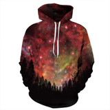Mr.1991INC New Fashion Men/women Hoodies With Cap Print Stars Tree Space Galaxy 3d Sweatshirts Autumn Winter Thin Hooded Hoody