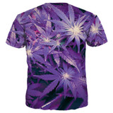 Mr.1991INC New Fashion Men/Women 3d T-shirt Print Beautiful Purple Maple Leaf Summer Quick Dry Tshirts Tops Tees