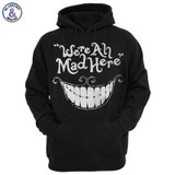 Mr.1991INC New Fashion Men/women 3d Sweatshirt Funny Print Cheshire Cat Smile Face Hooded Hoodies Tracksuits Cap Hoody Tops