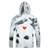 Mr.1991INC New Fashion Men's Long Sleeve 3d Hoodies With Cap Print Poker Casual lovely Hoody Autumn Winter Sweatshirts