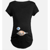 2018 Summer Funny Pregnant Clothes Women T Shirt Fashion Short sleeve T Shirts Loose Tees Tops Casual Cotton T-Shirt Blouse